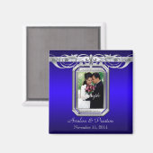 Aimant Grand-Duchesse Photo Bleue Enregistrer l'aimant Da (Recto/Verso)