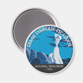 Aimant Grand Escalier Escalante Monument National Utah (Recto/Verso)