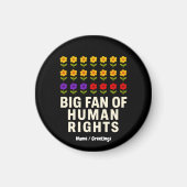 Aimant Grand fan des droits de l'homme Stand for Equality (Devant)