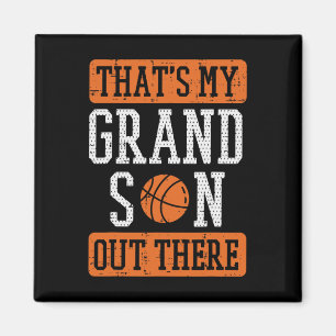 Aimant Grand-Fils Là-Bas Basket-Basket Grand-Mère Grand-P