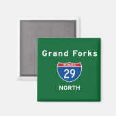 Aimant Grand Forks 29 (Recto/Verso)