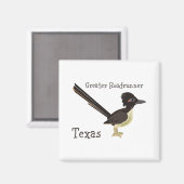 Aimant Grand Géocoucou du Texas (Recto/Verso)