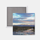 Aimant Grand lac de sel, Utah (Recto/Verso)