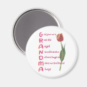 Aimant grand-mère (Recto/Verso)