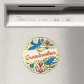 Aimant Grand-mère, ajouter du texte d'édition, (In Situ (Lave-vaisselle))