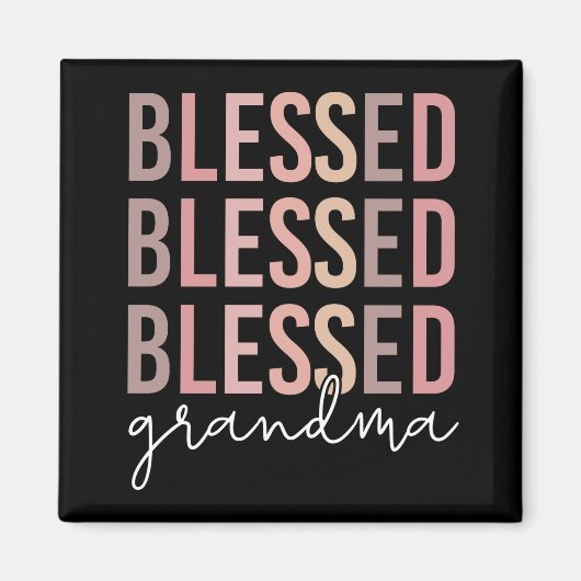 Aimant Grand-mère béni | Cadeaux pour grand-mère (Devant)