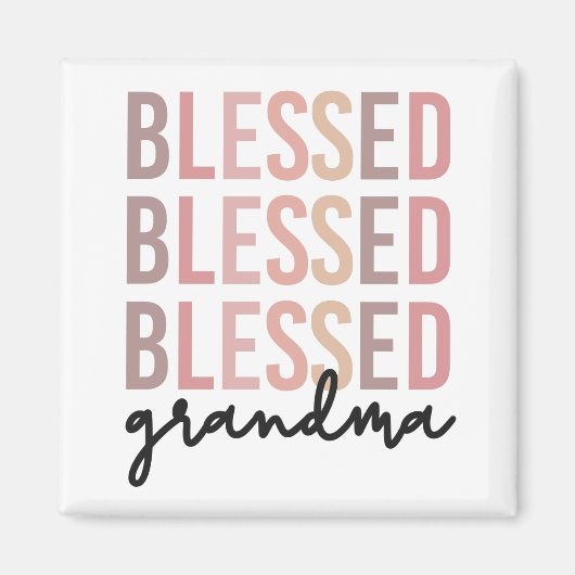 Aimant Grand-mère béni | Cadeaux pour grand-mère (Devant)