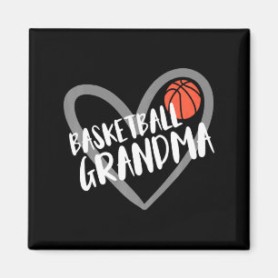 Aimant Grand-mère de basketball cœur