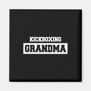 Aimant Grand-mère de kickboxing - Kickboxeur