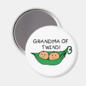 Aimant Grand-mère de Twins Pod (Recto/Verso)
