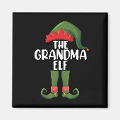 Aimant Grand-mère Elf Correspondante Famille Groupe Noël (Devant)