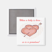 Aimant Grand-mère est née (Recto/Verso)