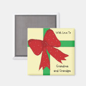 Aimant Grand-mère et grand-père Bow (Recto/Verso)