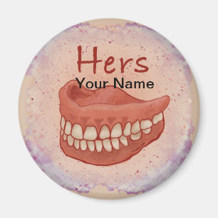 Aimant Grand-mère Faux dents personnalisée
