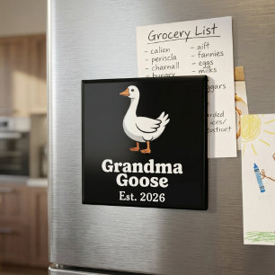Aimant Grand-mère Oie Est Année Mignon Minimaliste Oie