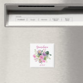 Aimant Grand-mère PERSONNALISABLE Date - Première Grand-m (In Situ (Lave-vaisselle))