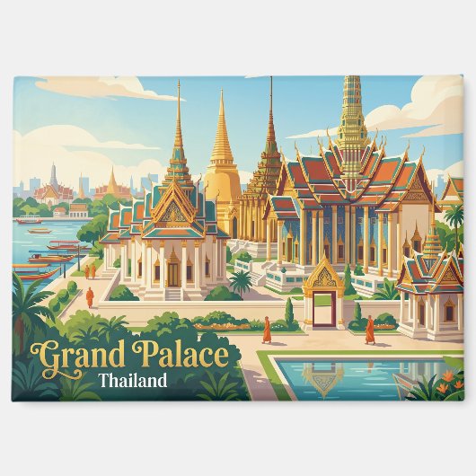 Aimant Grand Palais Thaïlande (Recto)