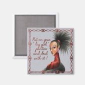 AIMANT GRAND PANNEAUX DE FILLES AMATEUR (Recto/Verso)