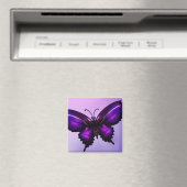 Aimant Grand Papillon Pourpre (In Situ (Lave-vaisselle))
