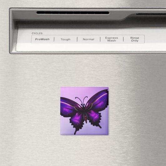 Aimant Grand Papillon Violet (In Situ (Lave-vaisselle))
