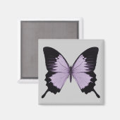 Aimant Grand papillon violet et noir (Recto/Verso)