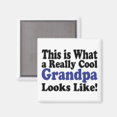 Aimant Grand-père cool (Recto/Verso)