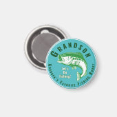 Aimant Grand-père's Favori Fishing Buddy (Recto/Verso)