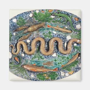 Aimant Grand plat ovale moulé dans le soulagement