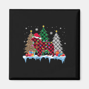 Aimant Grand Pyrénées Chien arbre lumières Noël amusants