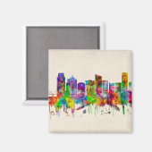 Aimant Grand Rapids Michigan Skyline (Recto/Verso)