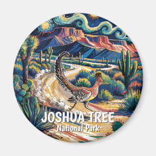 Aimant Grand Roadrunner de Joshua Tree Nuit Van Gogh Pers