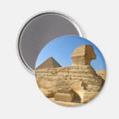Aimant Grand Sphinx de Gizeh avec la pyramide de Khafre - (Recto/Verso)