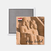 Aimant Grand Temple d'Abu Simbel - Ramsès II - Égypte (Recto/Verso)