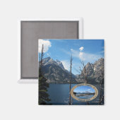 Aimant Grand Teton, États-Unis, Wyoming National Park (Recto/Verso)