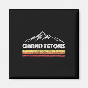 Aimant Grand Teton National Park Wyoming Montagne Rétro R