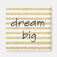 grand texte de rêve élégant sur or et blanc