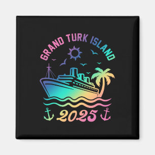 Aimant Grand Turk Island 2025 Croisière Vacation Beach Tr