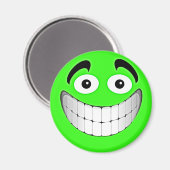Aimant Grand visage vert (Recto/Verso)