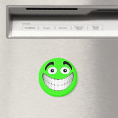 Aimant Grand visage vert (In Situ (Lave-vaisselle))