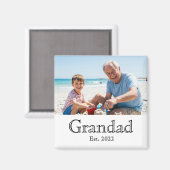 Aimant Grandad Established Photo Black Bold Minimal (Recto/Verso)