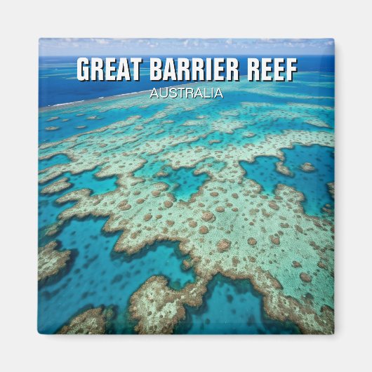 Aimant Grande barrière de corail Australie Voyage (Devant)