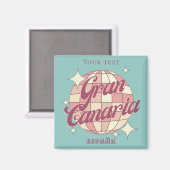 Aimant Grande Canarie Espagne tourisme décor souvenir (Recto/Verso)