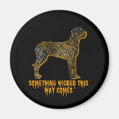 Aimant Grande Dane Chien Silhouette Fun Orange Blond Hall (Devant)