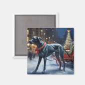 Aimant Grande Danse période de fêtes de Noël (Recto/Verso)