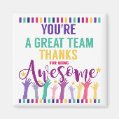 Aimant grande équipe merci d'être génial (Devant)