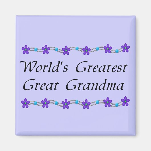 Aimant Grande grand-mère du monde (Devant)