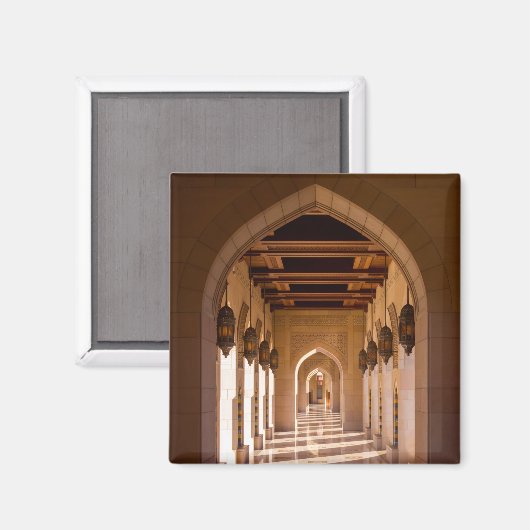 Aimant Grande Mosquée Sultan Qaboos à Mascate, Oman (Recto/Verso)