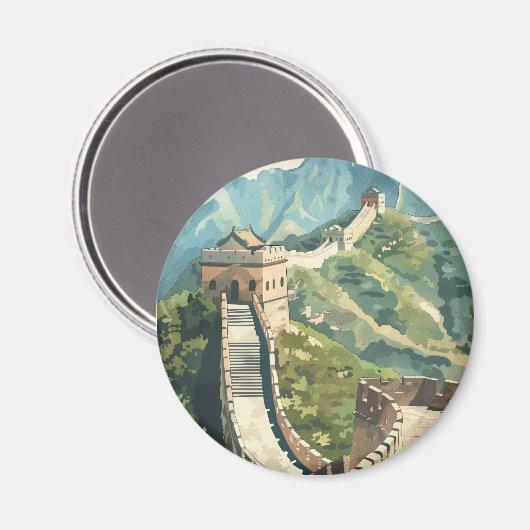 Aimant Grande muraille de Chine (Recto/Verso)