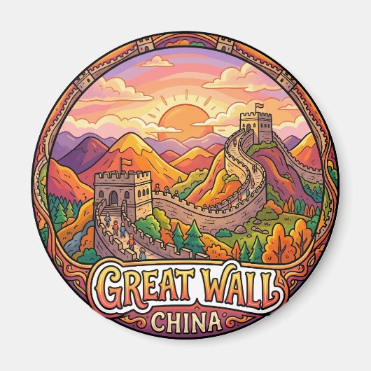 Aimant Grande Muraille de Chine (section de Badaling) Chi (Devant)