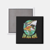 Aimant Grande pizza de requin blanc (Recto/Verso)